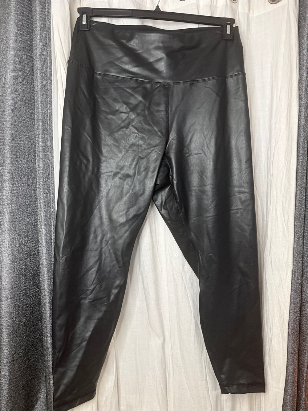 Yogalicious Black Faux Leather Leggings